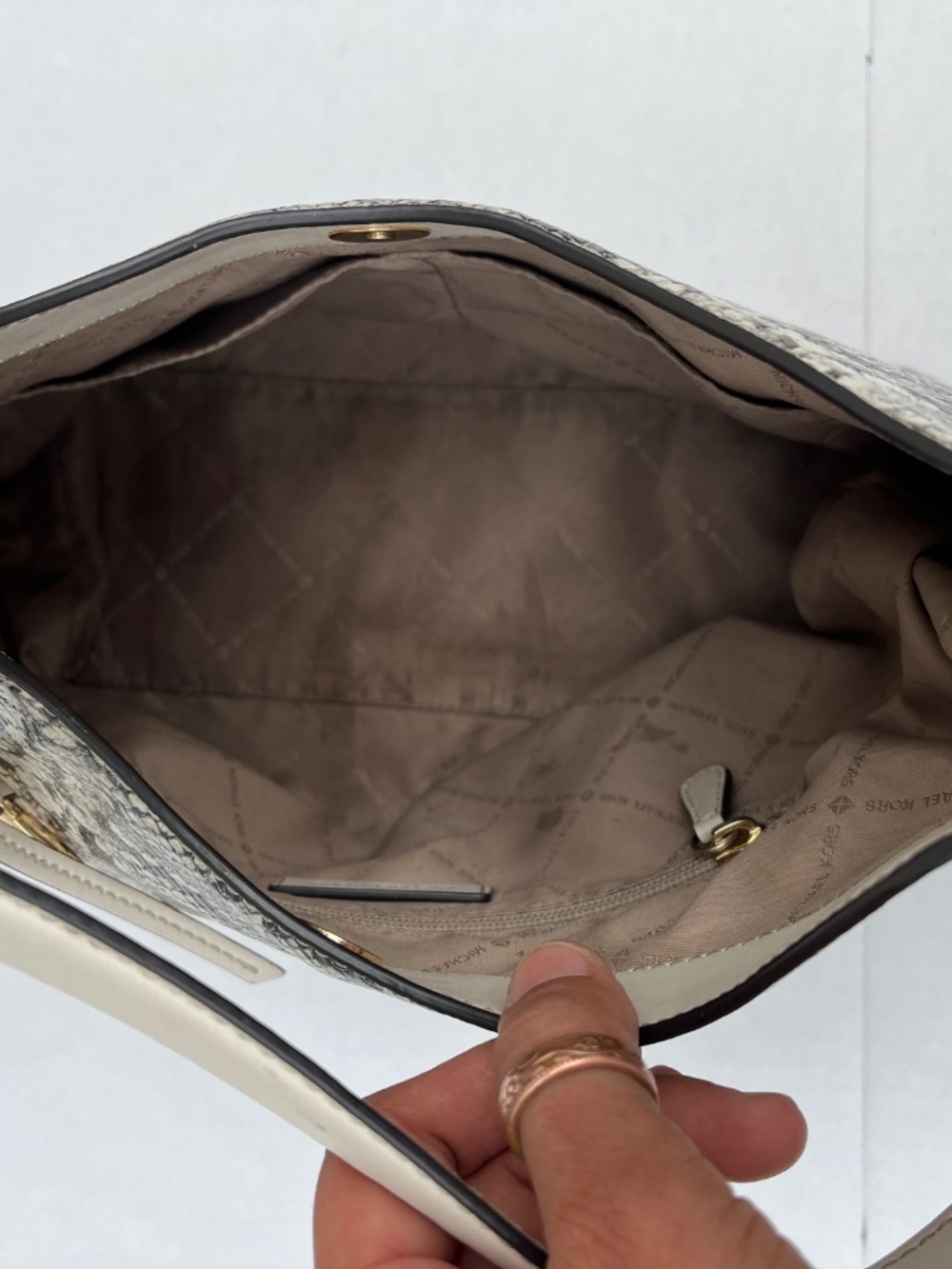 Michael Kors Snakeskin Purse - Picture 4 of 10